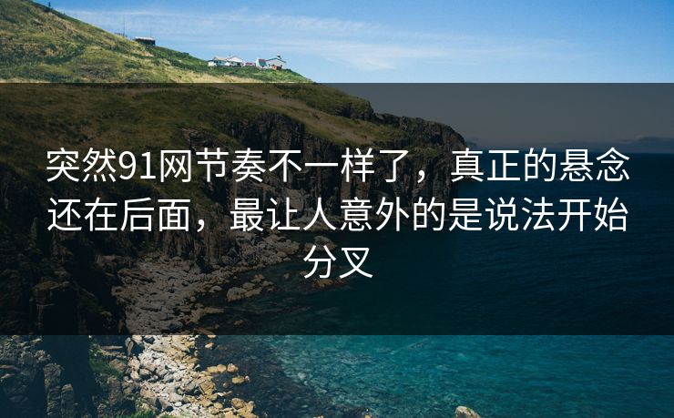 突然91网节奏不一样了,真正的悬念还在后面,最让人意外的是说法开始分叉 突然91网节奏不一样了,真正的悬念还在后面,最让人意外的是说法开始分叉