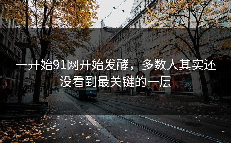 一开始91网开始发酵，多数人其实还没看到最关键的一层
